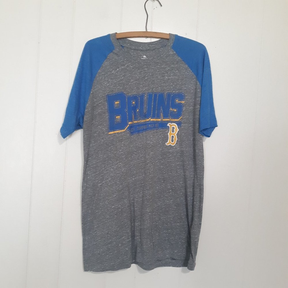 Knights Apparel UCLA Bruins Throwback Raglan T Shirt Mens Size Large EUC